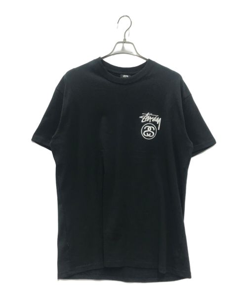 stussy（ステューシー）stussy (ステューシー) Stock Link Tee ブラック サイズ:Mの古着・服飾アイテム