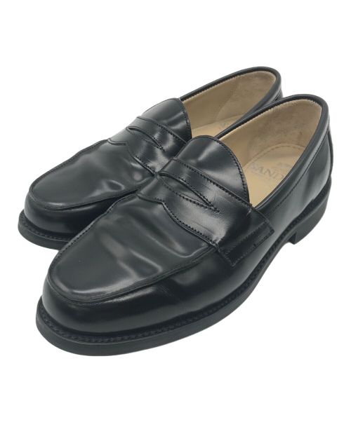 SANDERS（サンダース）SANDERS (サンダース) BUTT SEAM LOAFER ブラック サイズ:US6 1/2の古着・服飾アイテム