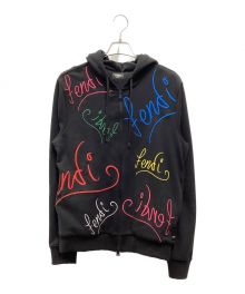 FENDI（フェンディ）の古着「ARTIST ALLOVER HOODIE」｜ブラック