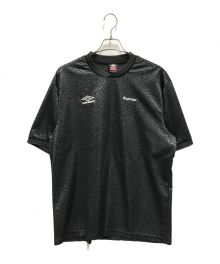 UMBRO×SUPREME（アンブロ×シュプリーム）の古着「JACQUARD ANIMAL PRINT SOCCER JERSEY」｜ブラック