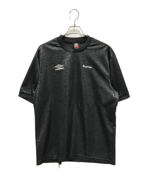 UMBRO（アンブロ）UMBRO (アンブロ) Supreme (シュプリーム) JACQUARD ANIMAL PRINT SOCCER JERSEY ブラック サイズ:Lの古着・服飾アイテム