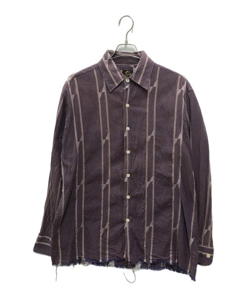 Needles（ニードルズ）Needles (ニードルズ) COBREGULAR COLLAR SHIRT-INDIA DO パープル サイズ:Lの古着・服飾アイテム