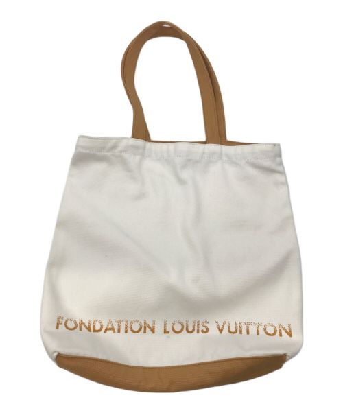 FONDATION LOUIS VUITTON（フォンダシオンルイヴィトン）FONDATION LOUIS VUITTON (フォンダシオンルイヴィトン) フォンダシオントートバッグ ベージュの古着・服飾アイテム