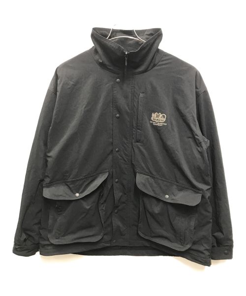 is-ness（イズネス）is-ness (イズネス) SHAKA SHAKA NYLON JACKET ブラック サイズ:Lの古着・服飾アイテム