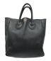 YOUNG & OLSEN The DRYGOODS STORE（ヤングアンドオルセン ザ ドライグッズストア）の古着「EMBOSSED LEATHER TOTE」｜ブラック