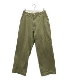 E.TAUTZ（イートーツ）の古着「CORE FIELD TROUSERS DENIM」｜グリーン