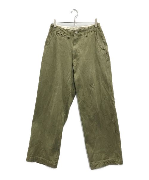 E.TAUTZ（イートーツ）E.TAUTZ (イートーツ) CORE FIELD TROUSERS DENIM グリーン サイズ:30の古着・服飾アイテム