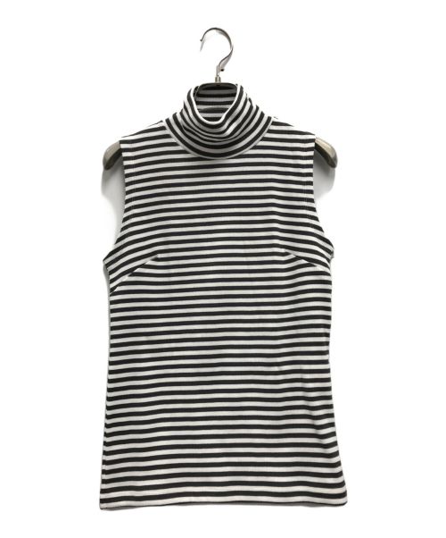 R.H.Vintage（ロンハーマン・ヴィンテージ）R.H.Vintage (ロンハーマン・ヴィンテージ) Striped Rib Sleeveless Top ホワイト×ブラック サイズ:XSの古着・服飾アイテム