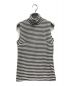 R.H.Vintage（ロンハーマン・ヴィンテージ）の古着「Striped Rib Sleeveless Top」｜ホワイト×ブラック