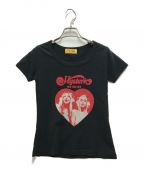 Hysteric Glamourヒステリックグラマー）の古着「HYSTERIC HEART チビTシャツ」｜ブラック