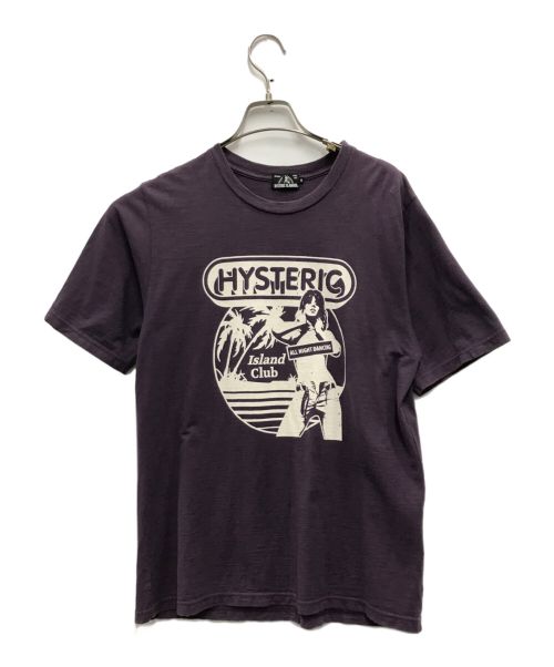 Hysteric Glamour（ヒステリックグラマー）Hysteric Glamour (ヒステリックグラマー) ISLAND CLUB TEE パープル サイズ:Mの古着・服飾アイテム