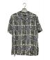 stussy（ステューシー）の古着「HAND DRAWN HOUNDSTOOTH SHIRT」｜グレー×ブラック