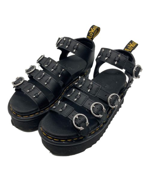 Dr.Martens（ドクターマーチン）Dr.Martens (ドクターマーチン) BLAIRE QUAD ハードウェア 3 ストラップ サンダル ブラック サイズ:UK4の古着・服飾アイテム