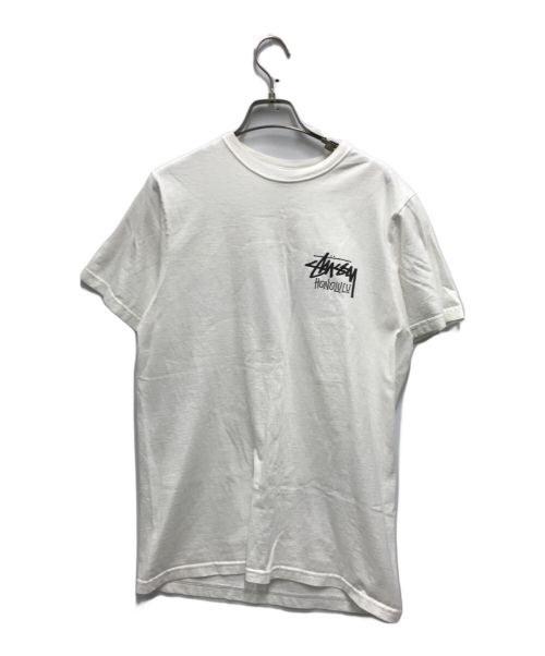 stussy（ステューシー）stussy (ステューシー) プリントTシャツ ホワイト サイズ:Sの古着・服飾アイテム