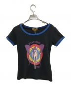 Hysteric Glamourヒステリックグラマー）の古着「HYSTERIC BUTTERFLY チビTシャツ」｜ブラック