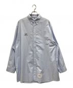 WTAPSダブルタップス）の古着「LS / COTTON. OXFORD. WUT」｜ブルー