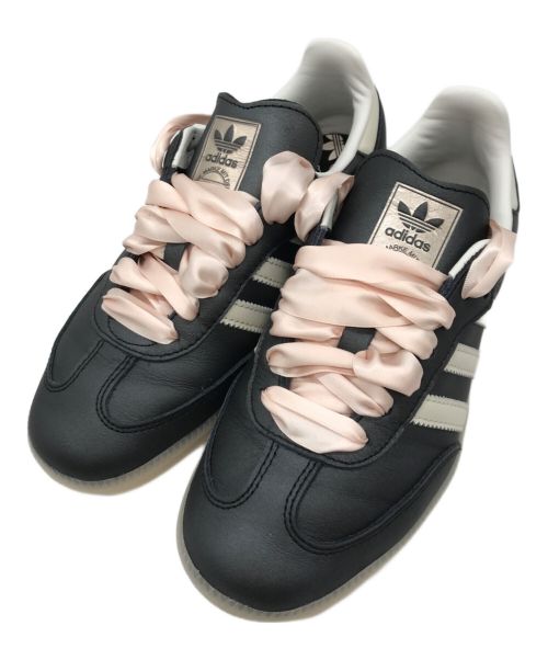 adidas（アディダス）adidas (アディダス) Samba OG Black Pink Ribbon Laces ネイビー サイズ:23.5cmの古着・服飾アイテム