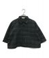 SIWEM（シウム）の古着「JACQUARD CHECK CROPPED SHIRT」｜ブラック