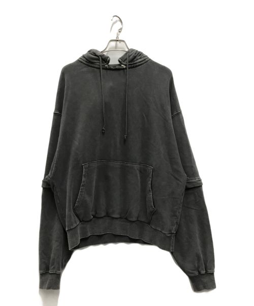 GRANCY（グランシー）GRANCY (グランシー) HeavyWeight ZipDesign Hoodie グレー サイズ:Lの古着・服飾アイテム