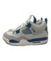 NIKE (ナイキ) AIR JORDAN 4 RETRO Military Blue グレー×ブルー サイズ:27.5cm：15000円