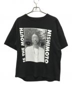 NISHIMOTO IS THE MOUTHニシモトイズザマウス）の古着「プリントTシャツ」｜ブラック