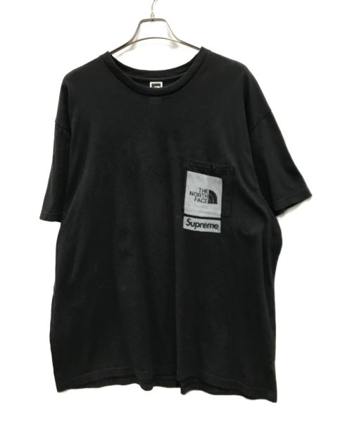 SUPREME（シュプリーム）Supreme (シュプリーム) THE NORTH FACE (ザ ノース フェイス) Printed Pocket Tee ブラック サイズ:XLの古着・服飾アイテム