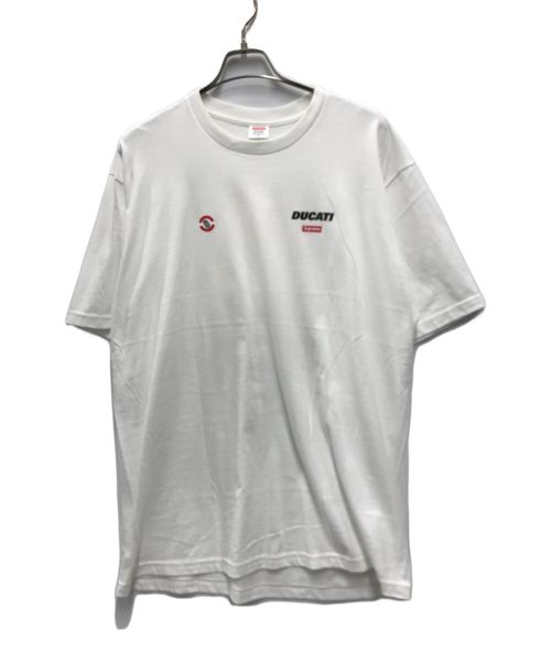 SUPREME（シュプリーム）Supreme (シュプリーム) Ducati (ドゥカティ) Ducati Logos Tee ホワイト サイズ:XLの古着・服飾アイテム