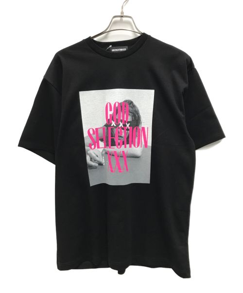 GOD SELECTION XXX（ゴッドセレクショントリプルエックス）GOD SELECTION XXX (ゴッドセレクショントリプルエックス) プリントTシャツ ブラック サイズ:XLの古着・服飾アイテム