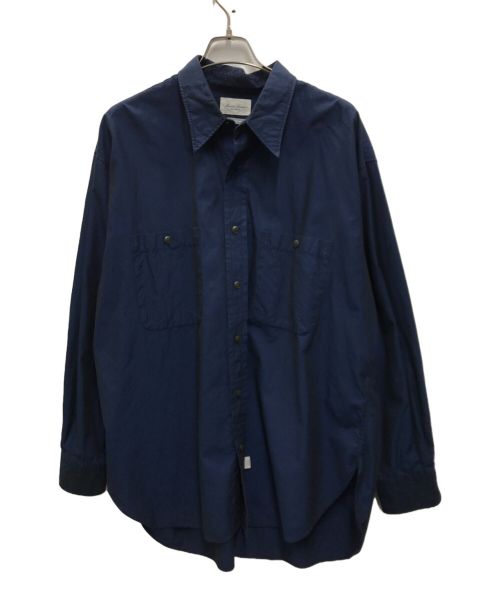 Marvine Pontiak Shirt Makers（マーヴィンポンティアックシャツメイカーズ）Marvine Pontiak Shirt Makers (マーヴィンポンティアックシャツメイカーズ) Military SH 2 ネイビー サイズ:1の古着・服飾アイテム