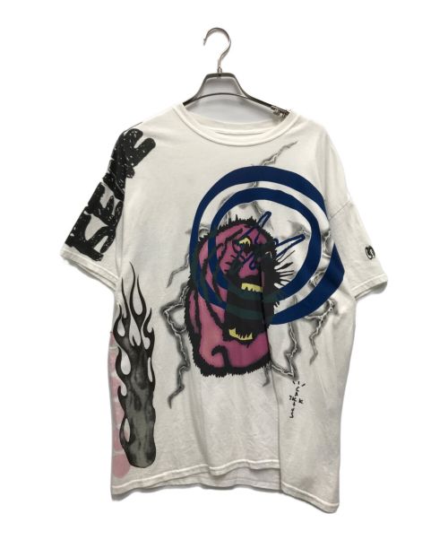 Travis Scott CACTUS JACK（トラヴィス・スコット カクタスジャック）Travis Scott Cactus Jack (トラヴィス・スコット カクタスジャック) FRAGMENT DESIGN (フラグメントデザイン) Sunrise Tee ホワイト サイズ:Lの古着・服飾アイテム