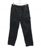 stussyステューシー）の古着「CANVAS WORK PANT」｜ブラック