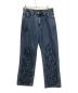 NOMANUAL（ノーマニュアル）の古着「TRIBAL EMBROIDERED DENIM PANTS」｜インディゴ