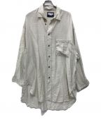 MAISON SPECIALメゾンスペシャル）の古着「Sheer Silk Prime-Over Shirt Coat」｜グレー