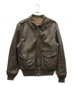 cooperクーパー）の古着「A-2 Leather Flight Jacket」｜ブラウン