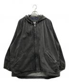 NAUTICAノーティカ）の古着「Hooded Denim Jacket」｜ブラック