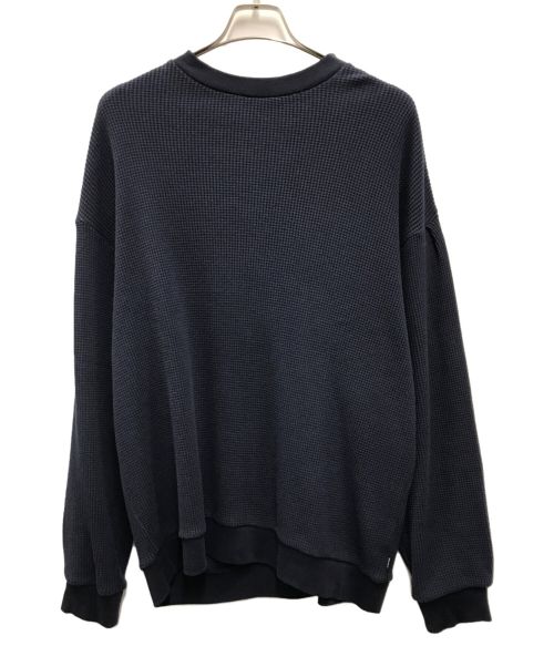 altared（オルタード）altared (オルタード) Big Waffle Crew Neck Sweat ネイビー サイズ:3の古着・服飾アイテム