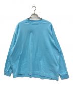 EVCONエビコン）の古着「GARMENT DYED WIDE L/S T-SHIRT(ガーメント ダイド ワイド エル エス ティーシャツ)」｜ブルー