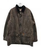 CarHarttカーハート）の古着「Duck Canvas Blanket Lined Chore Barn Ranch Coat」｜ブラウン