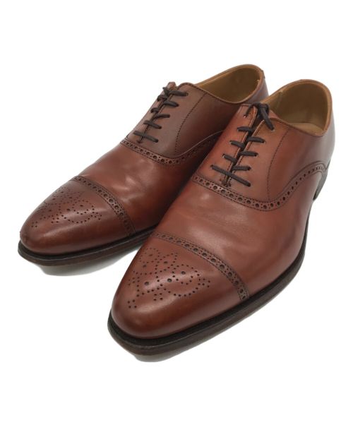 Crockett & Jones（クロケット＆ジョーンズ）Crockett & Jones (クロケット＆ジョーンズ) MALTON メダリオンシューズ ブラウン サイズ:7　1/2の古着・服飾アイテム