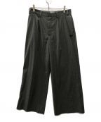 90909090）の古着「N Logo Stripe Slacks Pants」｜グレー