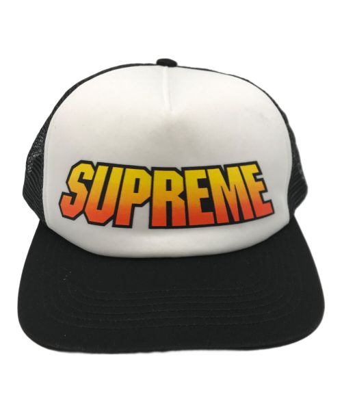 SUPREME（シュプリーム）Supreme (シュプリーム) Gradient Mesh Back 5-Panel ブラック×ホワイトの古着・服飾アイテム