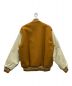 GAME SPORTSWEAR (ゲームスポーツウェア) LEATHER SLEEVE VARSITY JACKET イエロー サイズ:L：15000円