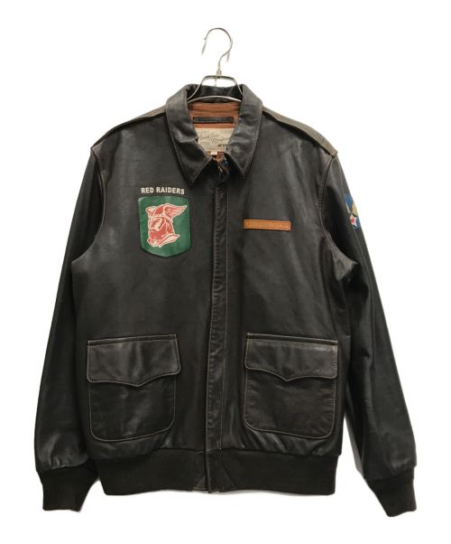 AVIREX（アヴィレックス）AVIREX (アヴィレックス) TYPE A-2 JACKET ブラウン サイズ:XLの古着・服飾アイテム