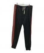 GUCCIグッチ）の古着「Side Stripe Track Pants」｜ブラック