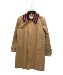 BURBERRY（バーバリー）の古着「襟付きステンカラーコート」｜ベージュ