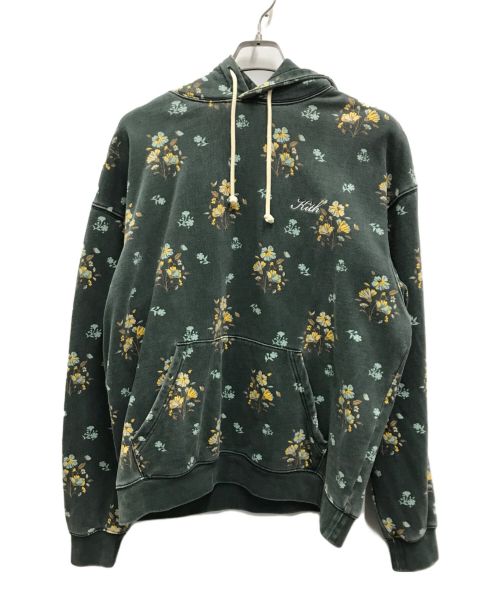 KITH（キス）KITH (キス) Begonia Floral Williams III Hoodie グリーン サイズ:Mの古着・服飾アイテム