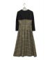 BORDERS AT BALCONY (ボーダーズアットバルコニー) PLAID MIDI DRESS ブラック サイズ:36：18000円