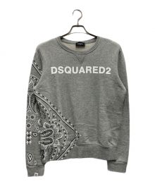 DSQUARED2（ディースクエアード）の古着「バンダナプリントスウェット」｜グレー