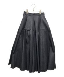 Bluelea（ブルレア）の古着「volume flare skirt」｜インディゴ