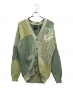 KITHキス）の古着「Patchwork Knit Cardigan 